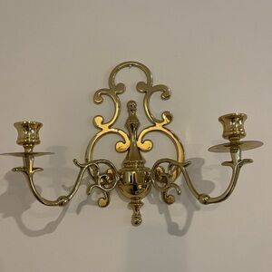 Elegant Gold Wall Sconce Candle Holder